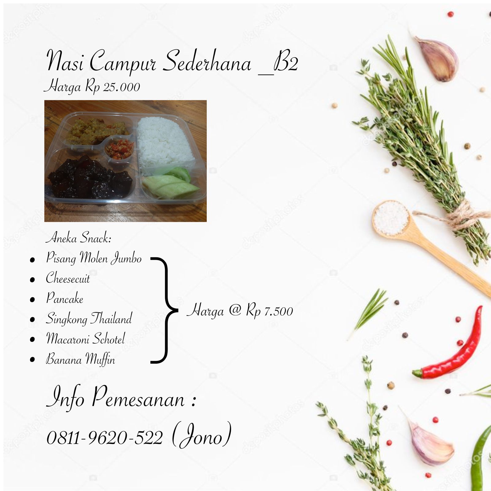 Nasi Campur Sederhana B2