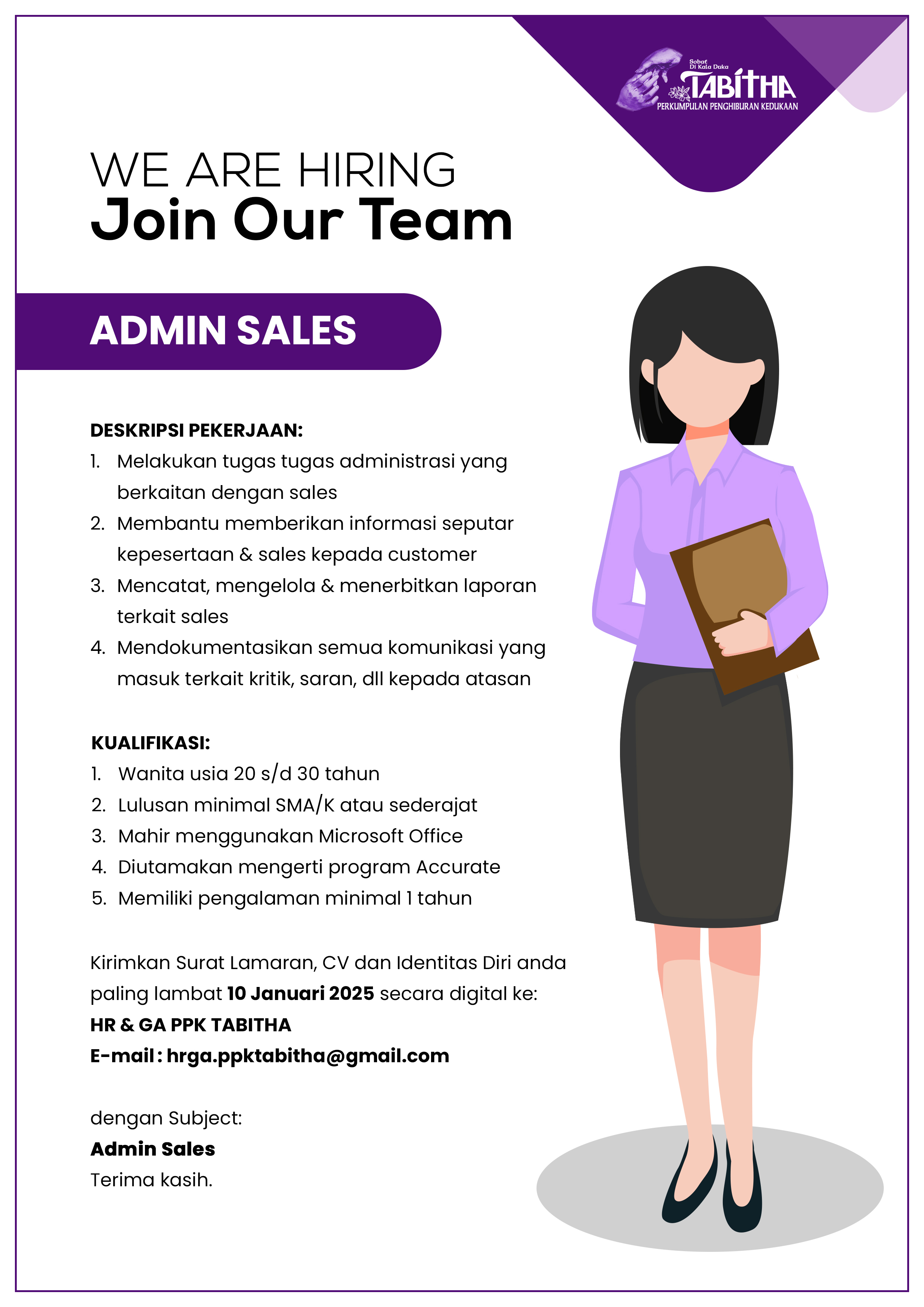 LOKER Admin Sales