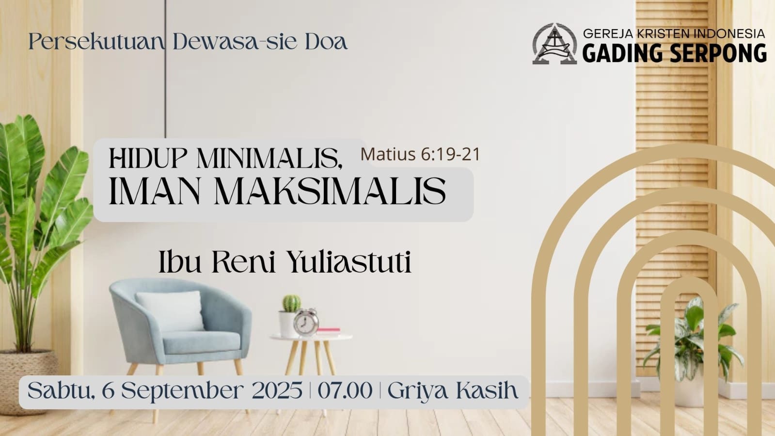 Persekutuan Dewasa (Sabtu) | 6 September 2025
