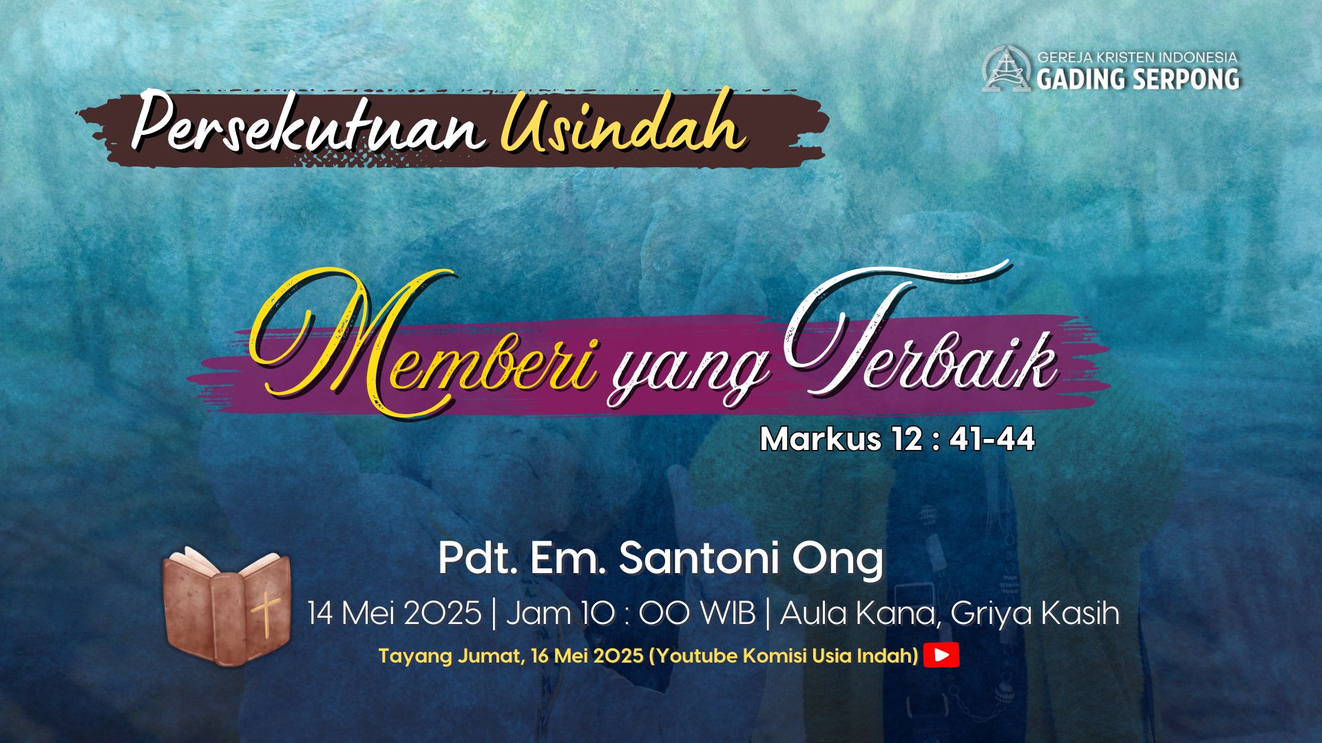 Persekutuan Usia Indah | 14 Mei 2025