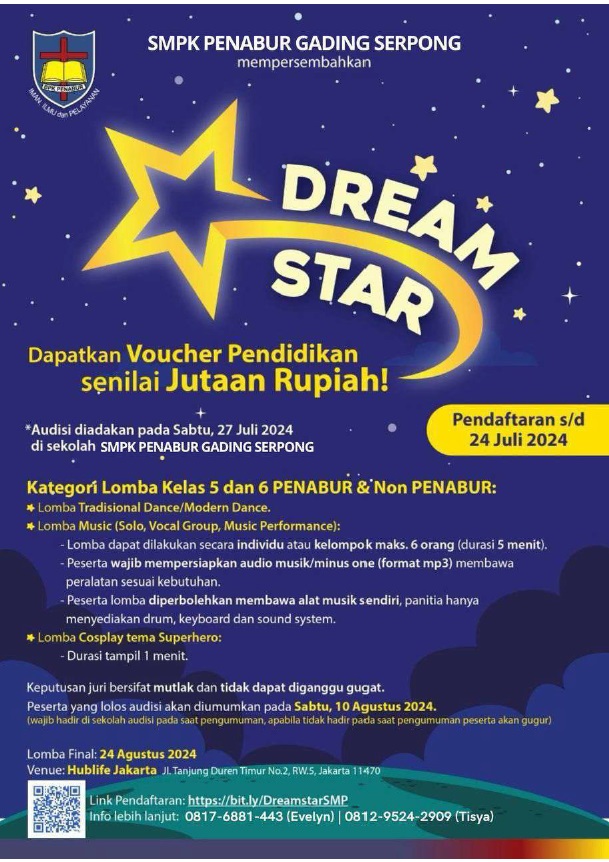 SMPK PENABUR Gading Serpong: Dream Star