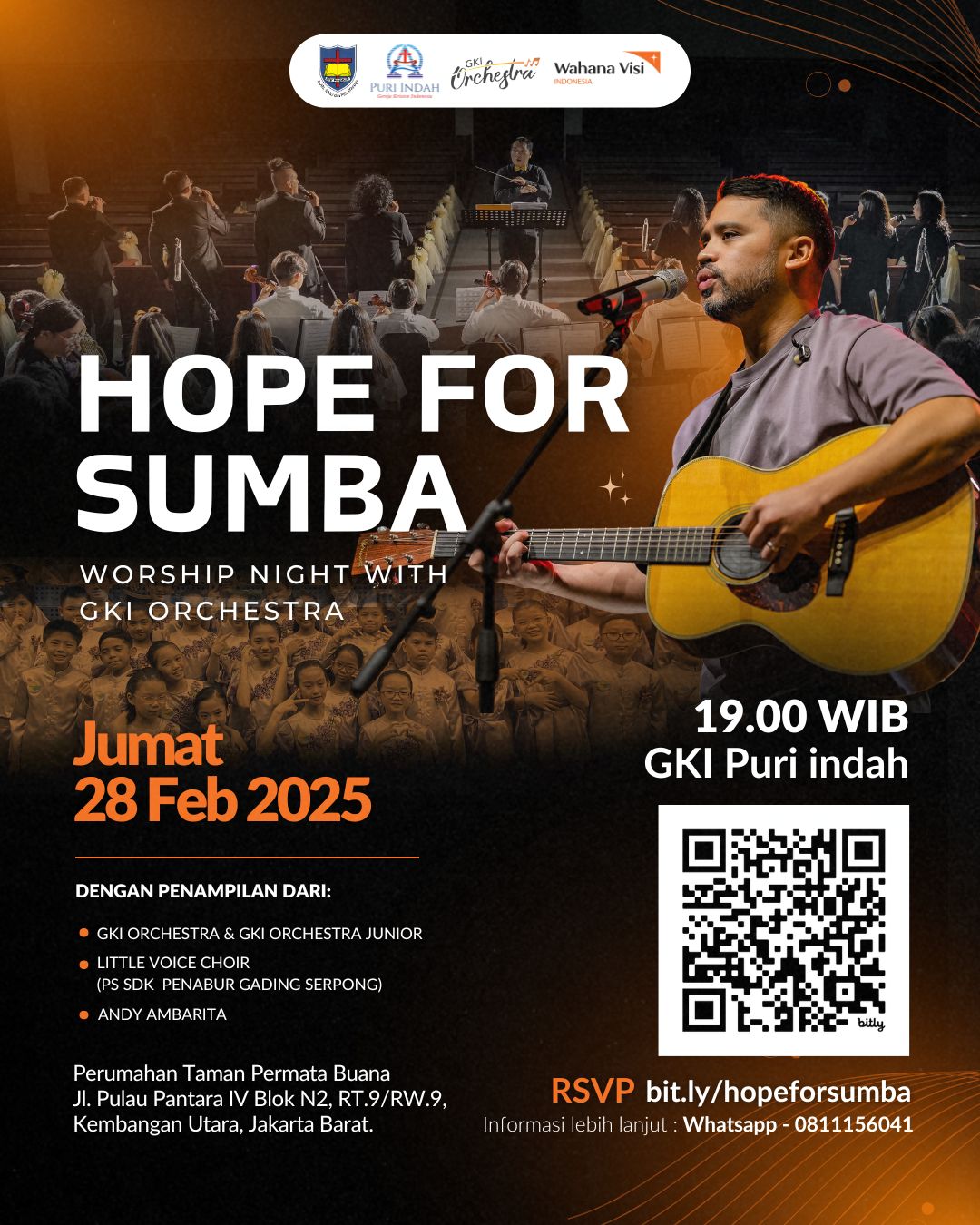 Worship Night with GKI Orchestra: Hope For Sumba | Jumat 28 Februari 2025