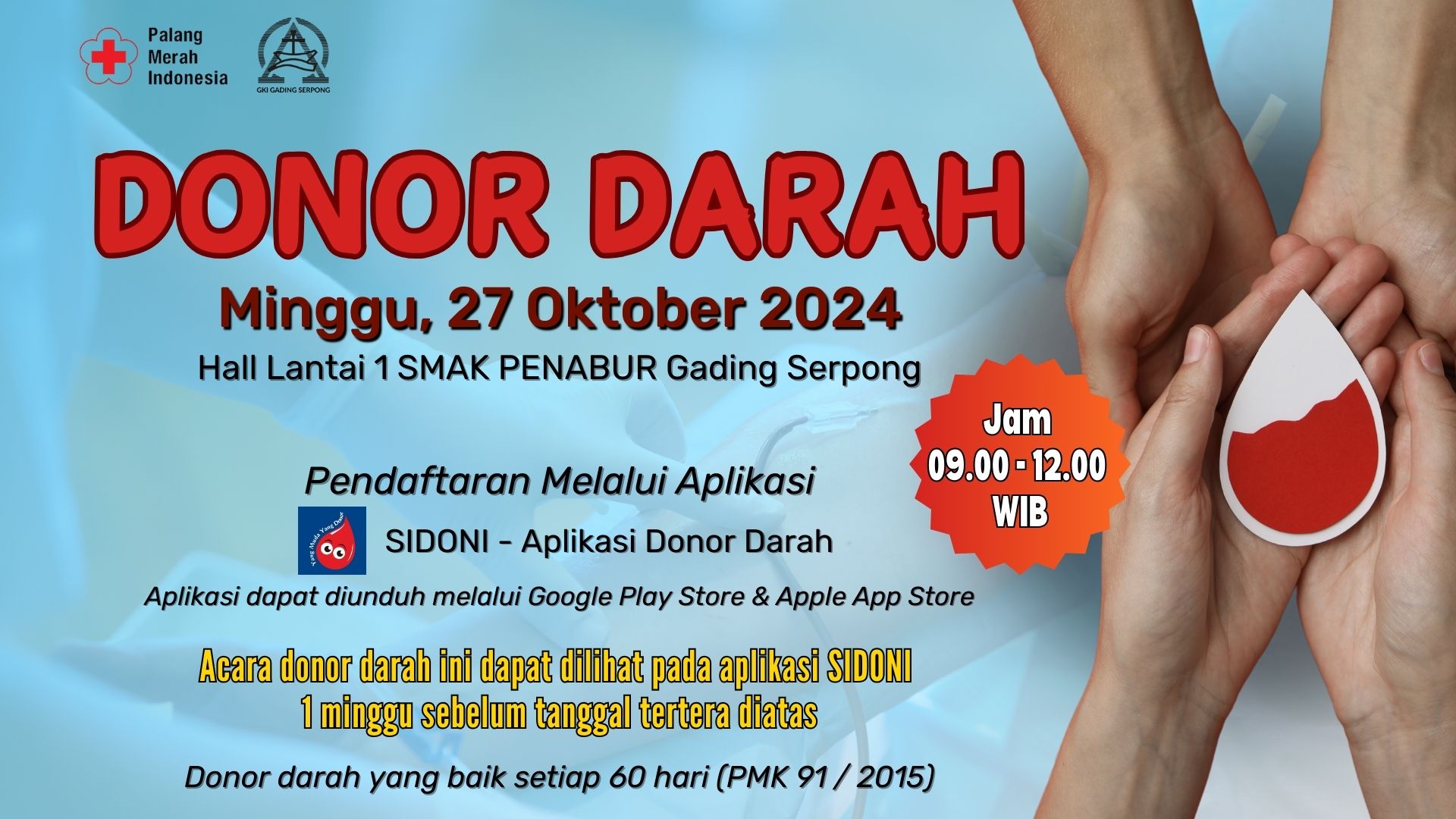 Donor Darah 27 Oktober 2024