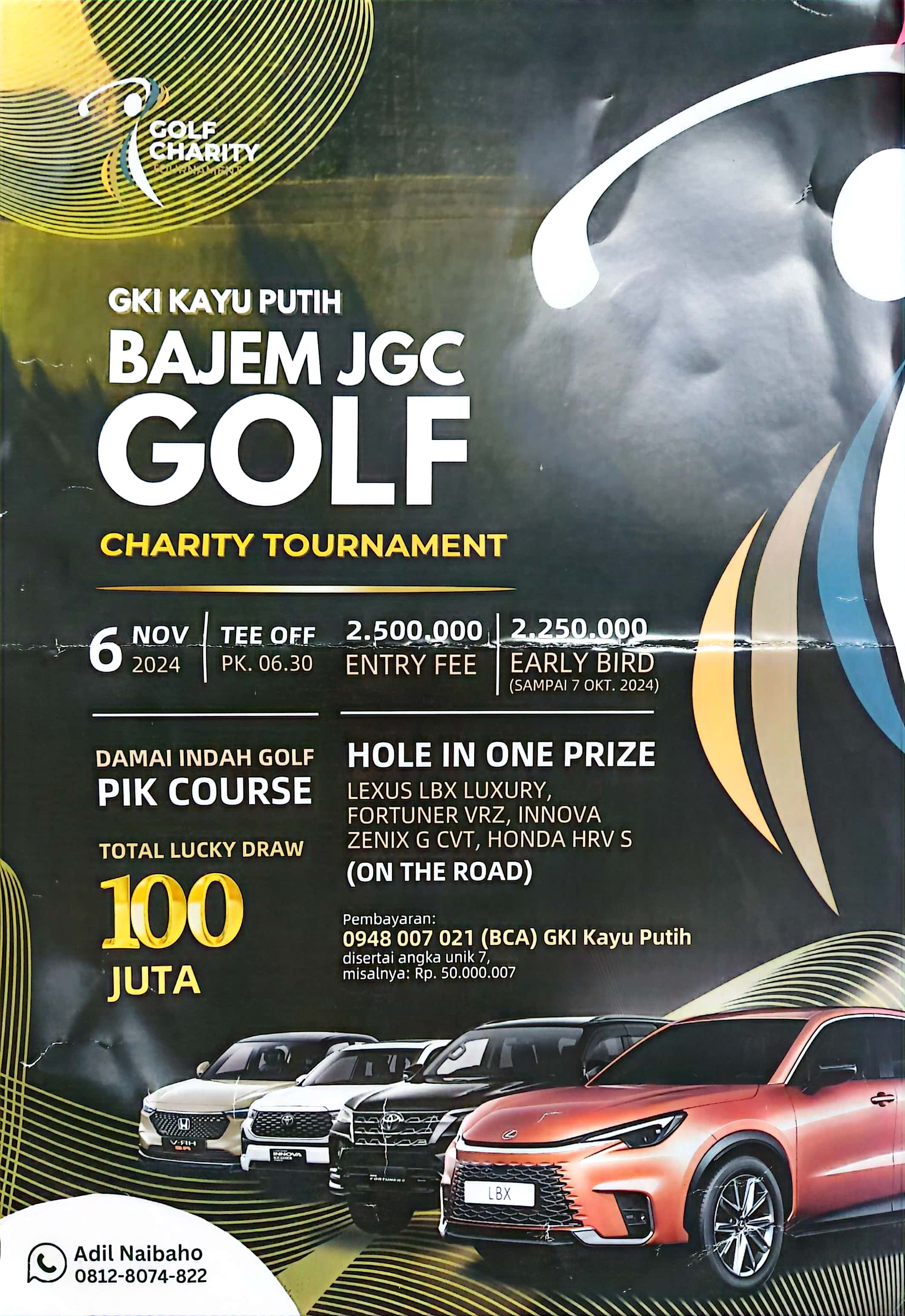 GKI Kayu Putih Bajem JGC Golf Charity Tournament