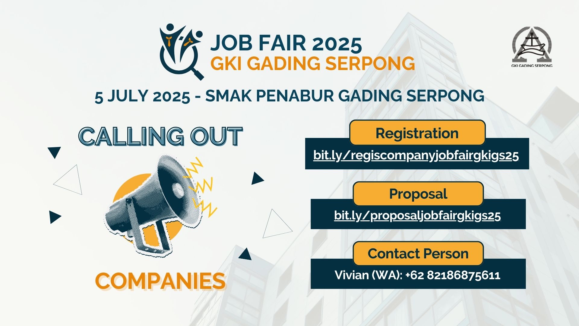 JOB FAIR Warta Open Registration Company April 25 Presentation