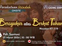 Persekutuan Usia Indah | 27 Maret 2024