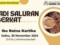 Persekutuan Doa Jemaat | 30 November 2024