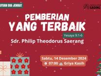 Persekutuan Doa Jemaat | 14 Desember 2024