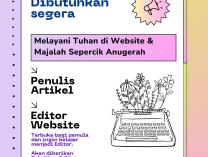 Mari Melayani di Website & Majalah Sepercik Anugerah