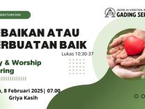 Persekutuan Doa Jemaat | 8 Februari 2025